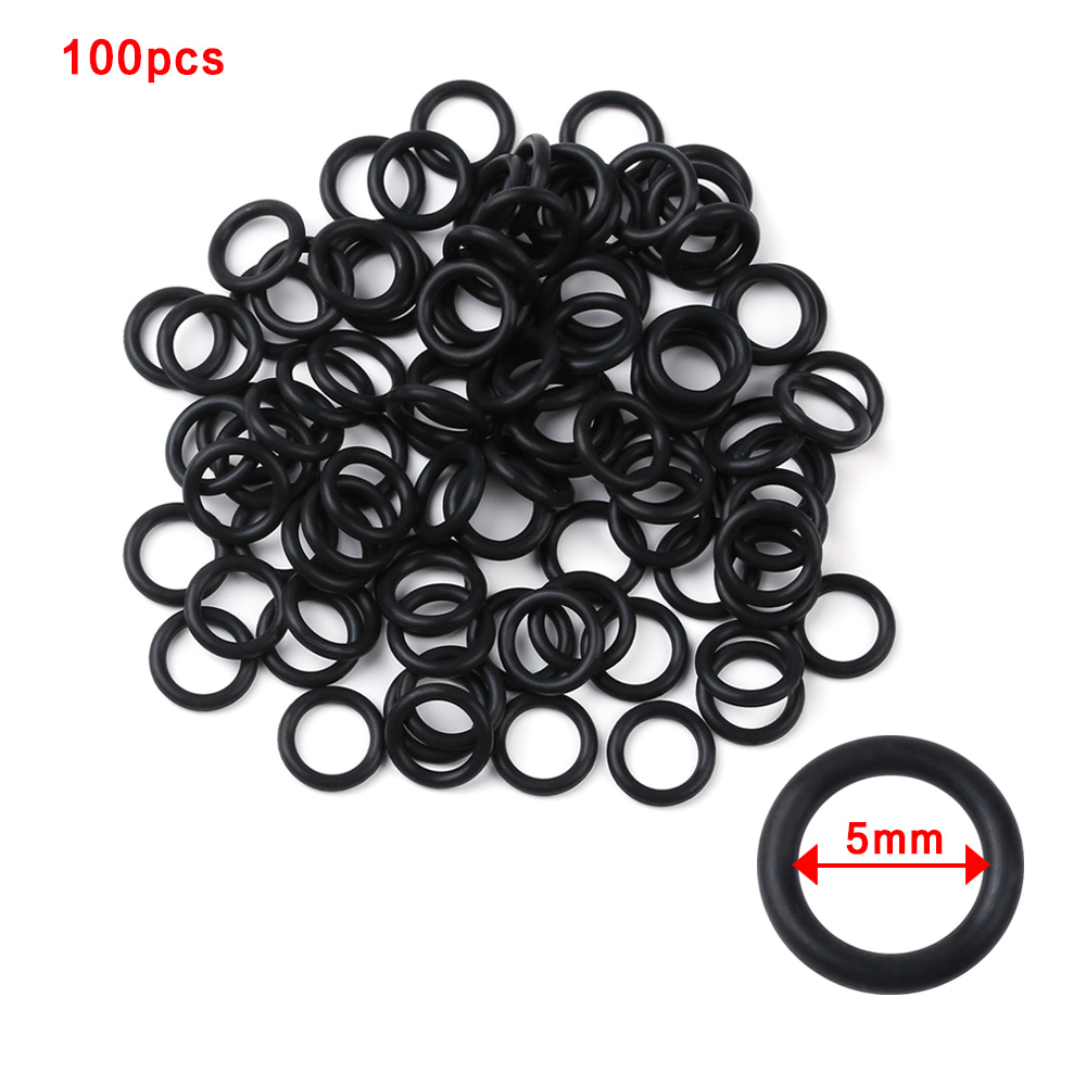 Bite Indicator - 100 adet siyah kauçuk o-ring conta