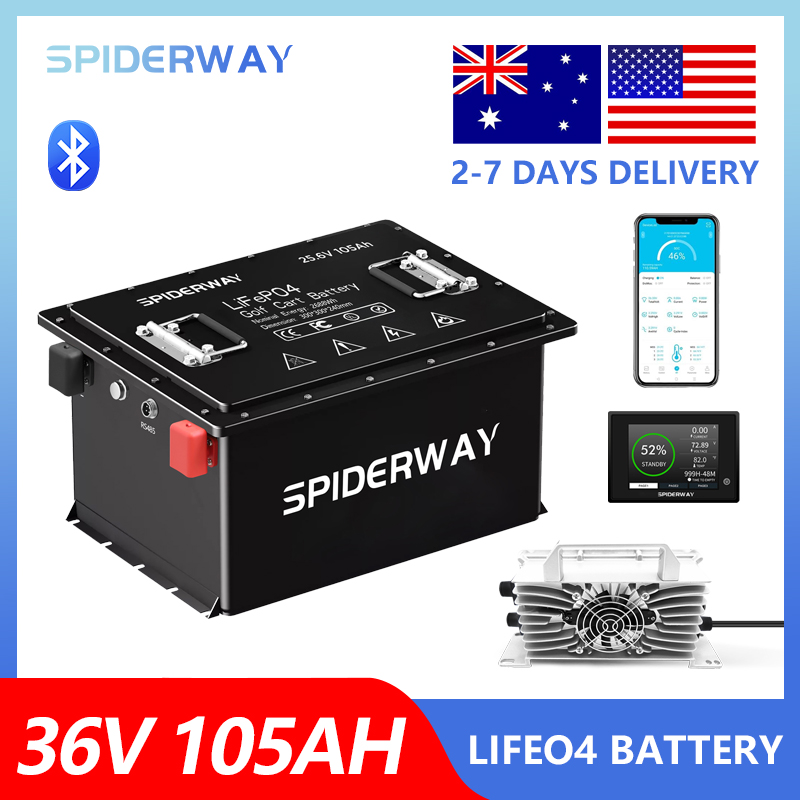 36V 105Ah Golf Arabası LiFePO4 - Fish Finder Charger incelemesi ve fiyatı