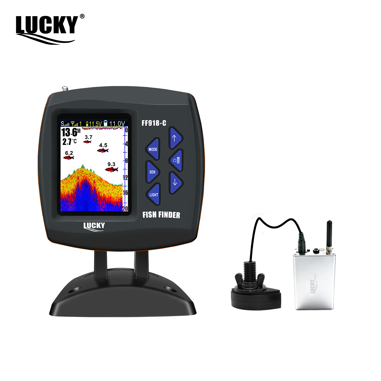 Lucky FF918 Kablosuz Uzaktan K - Fish Finder Transducer incelemesi ve fiyatı