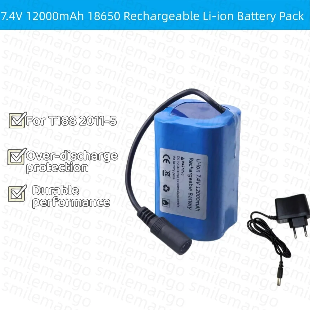 7.4V 12000mAh pil ile USB şarj - Fish Finder Charger incelemesi ve fiyatı