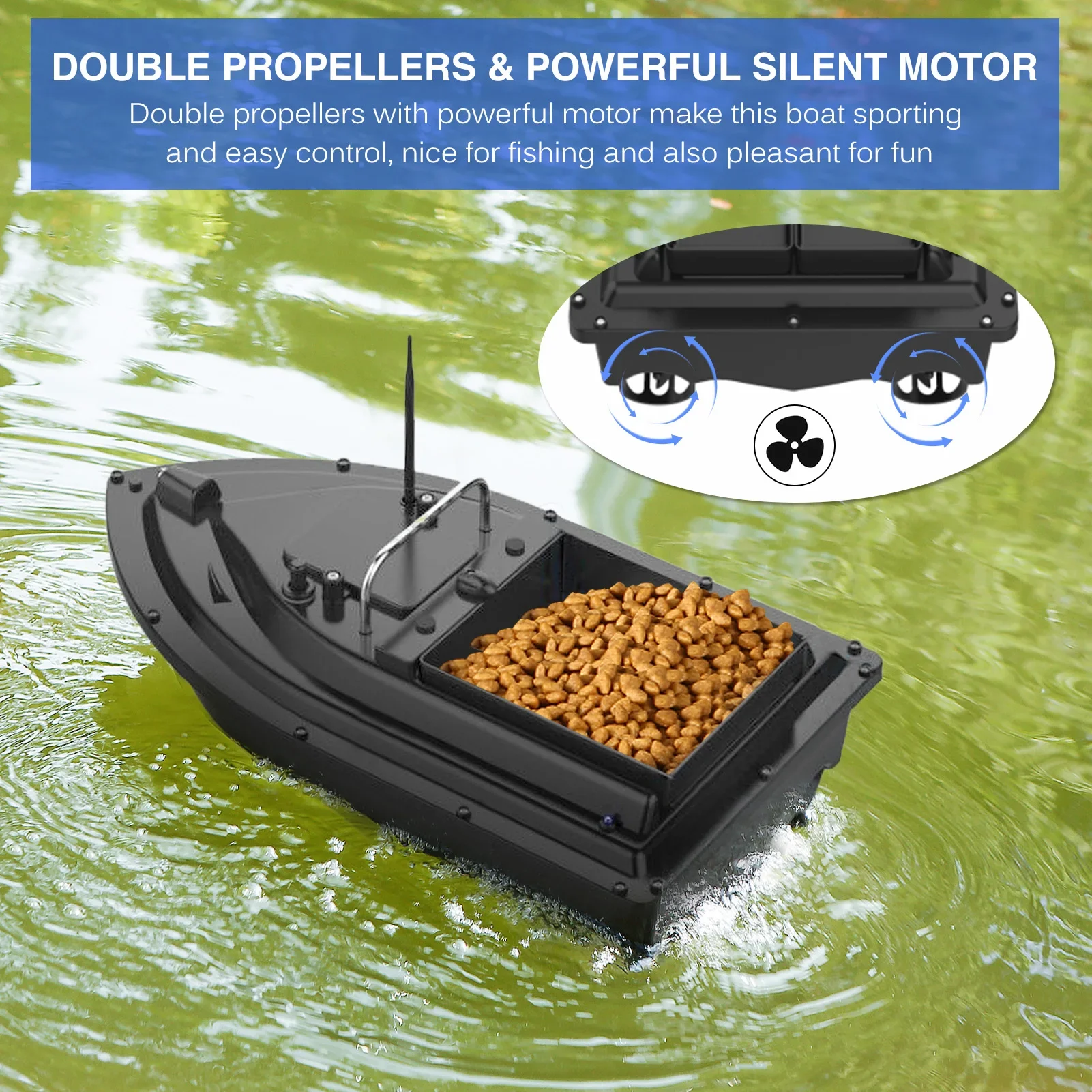 D16E GPS 12000mAh Balık Yemi T - Fishing Gps incelemesi ve fiyatı