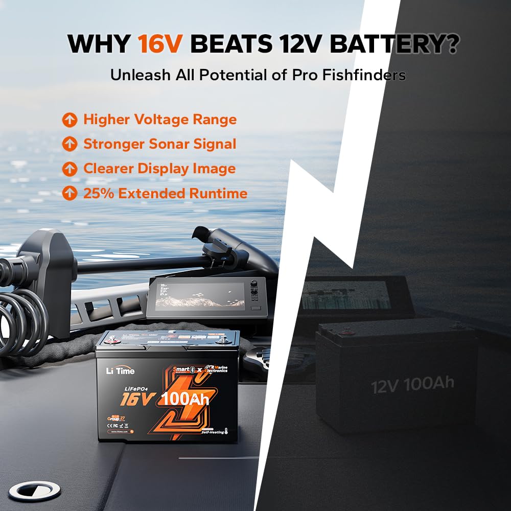 16V 100Ah Grup 27 LiFePO4 Pil, - Fish Finder Charger incelemesi ve fiyatı